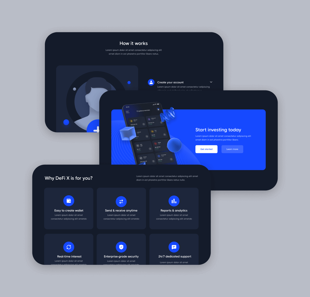 Sections - DeFi X Webflow Template