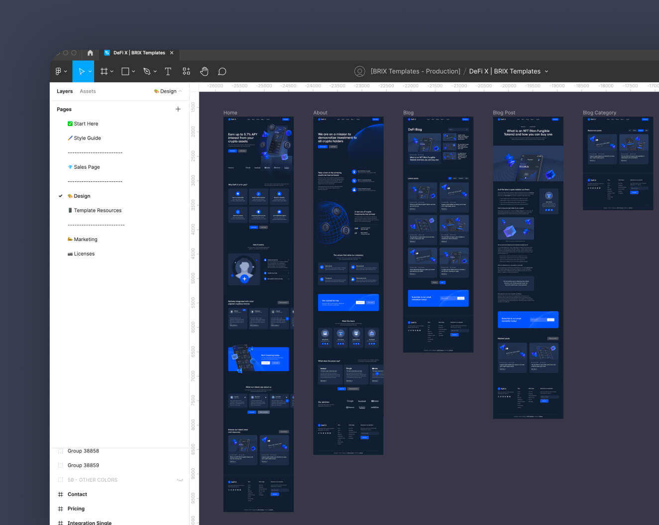 Figma File Included - DeFi X Webflow Template